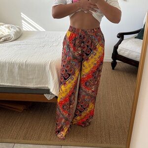 Colorful Women's Wide-Leg Pants